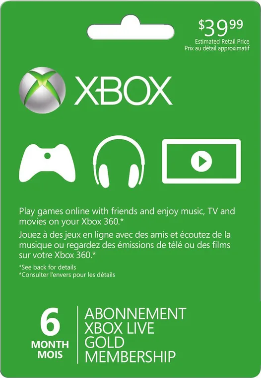 Xbox Live Gold 6 Meses (EU)