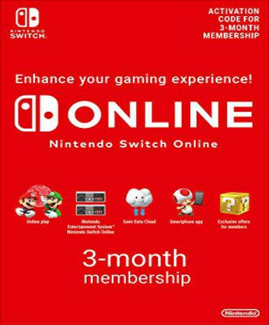Nintendo Online 3 Month (Gift Card) (EU)