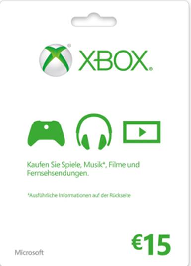 XBOX Gift Card 15 EUR (EU)