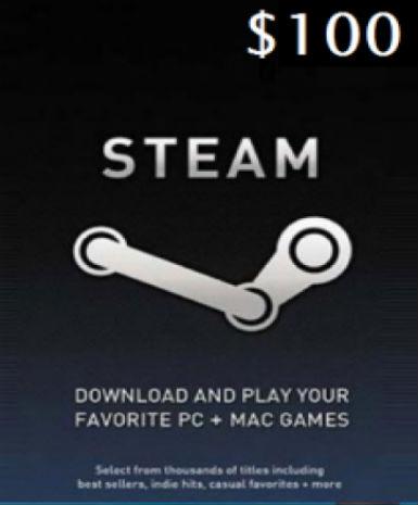 Steam Gift Card $100 (US)