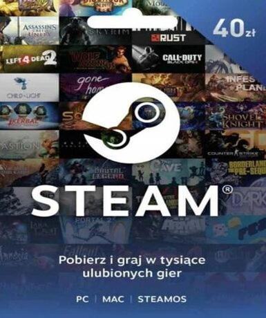 Steam Wallet Card 40 PLN (PL)