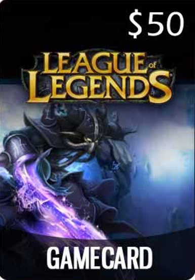League of Legends 50 USD (Gift Card)