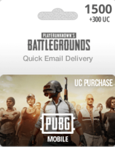 PUBG Mobile 1500 + 300 UC