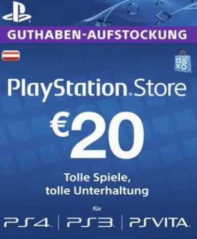 Playstation Network Card (PSN) 20 EUR (Austrian)
