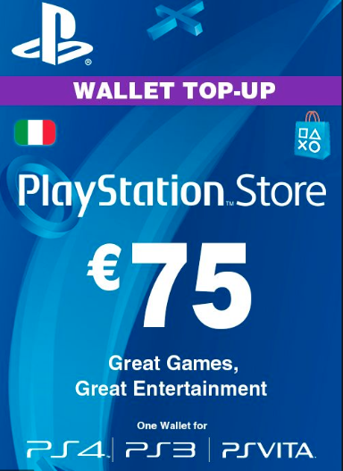 Playstation Network Card (PSN) 75 EUR (Italy)