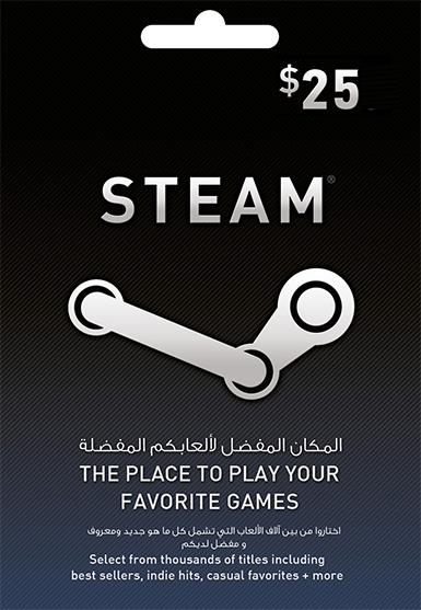 Steam Gift Card 25 USD