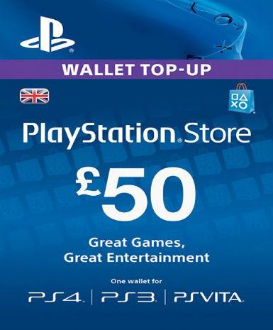 Playstation Network Card (PSN) 50 GBP (UK)