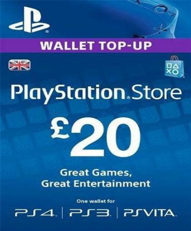Playstation Network Card (PSN) 20 GBP (UK)