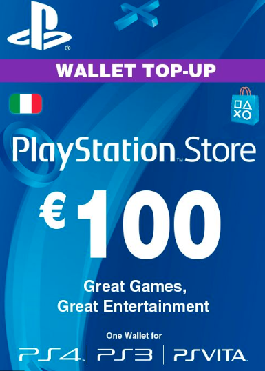Playstation Network Card (PSN) 100 EUR (Italy)