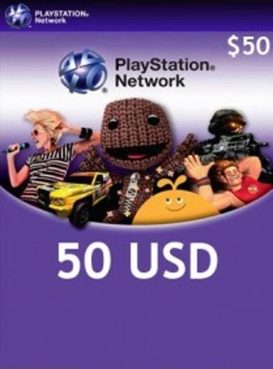 Playstation Network Card (PSN) 50 USD (US)