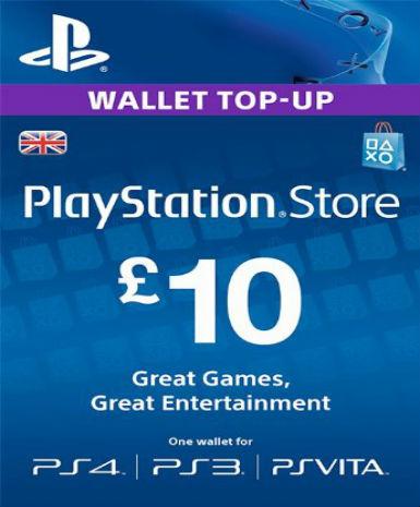 Playstation Network Card (PSN) 10 GBP (UK)