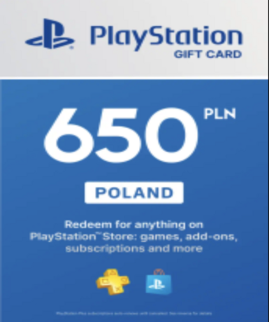 Playstation Network Card (PSN) 650 PLN (Poland)