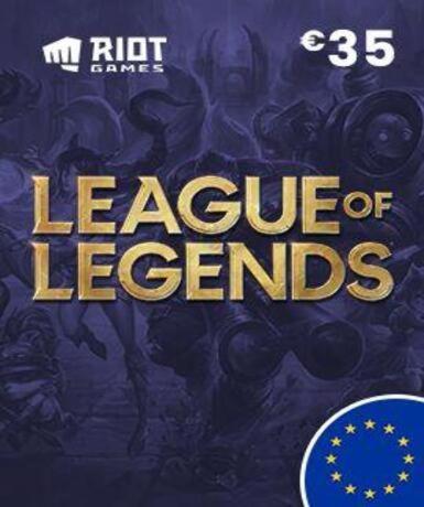 League of Legends 35 EUR - 4500 Riot Points (Gift Card) (EU)