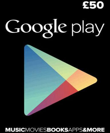 Google Play Gift Card 50 GBP (UK)