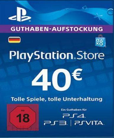 Playstation Network Card (PSN) 40 EUR (Germany)
