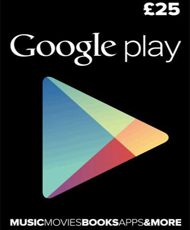 Google Play Gift Card 25 GBP (UK)