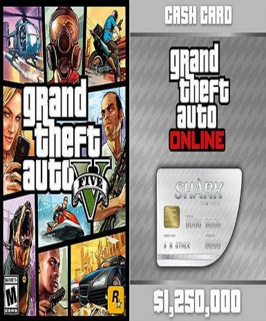 Grand Theft Auto V GTA V & Great White Shark Cash Card