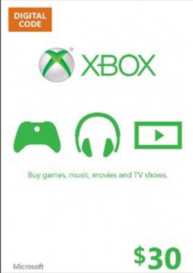 XBOX Gift Card 30 USD (US)