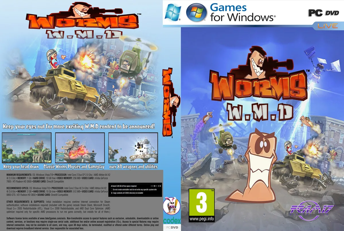 Worms W.M.D (PC) - Steam Key - LATAM