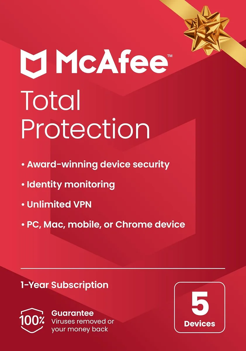 McAfee Total Protection (PC, Android, Mac) (5 Devices, 1 Year) - McAfee Key - UNITED KINGDOM