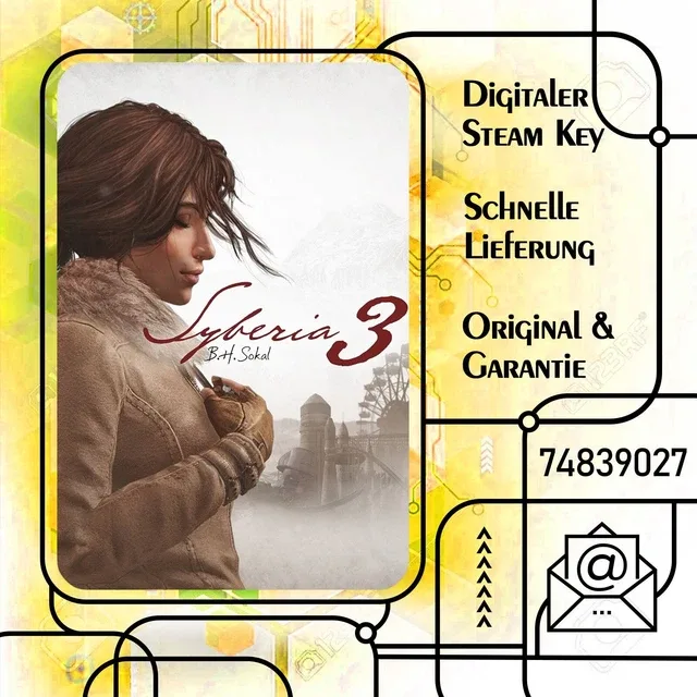 Syberia 3 (PC) - Steam Key - GLOBAL