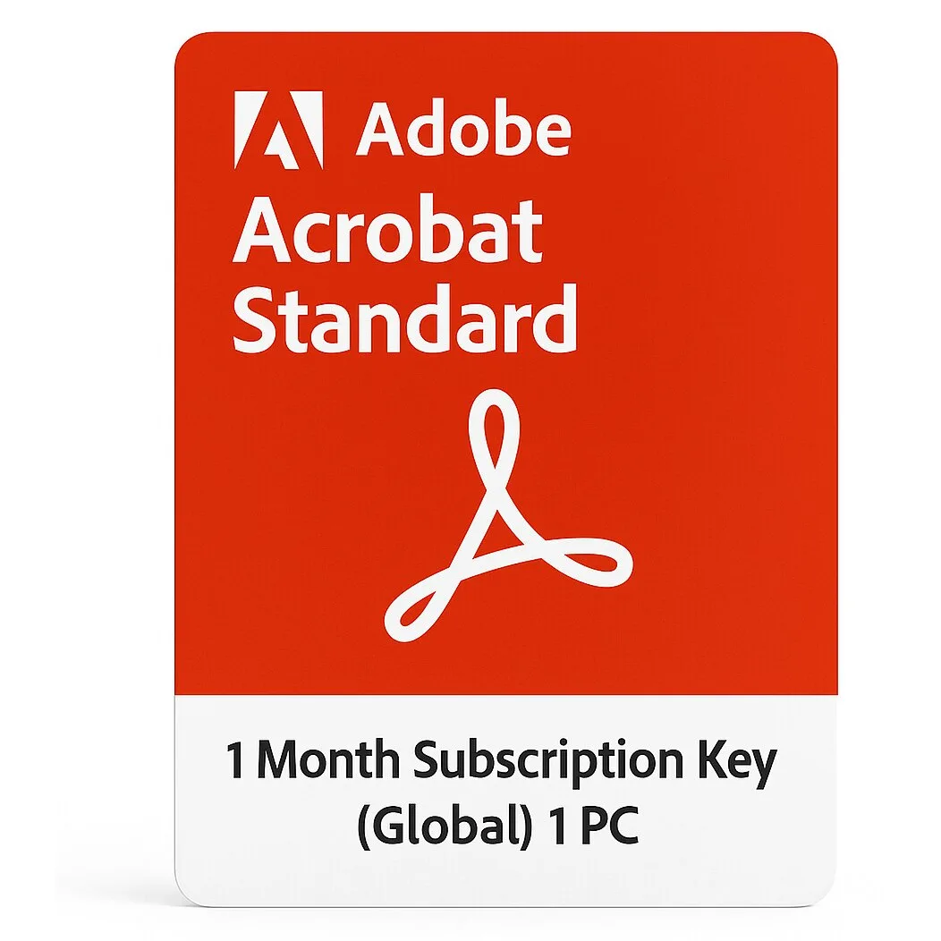 Adobe Acrobat Standard DC (PC) (1 Device, 1 Month) - Adobe Key - ROW