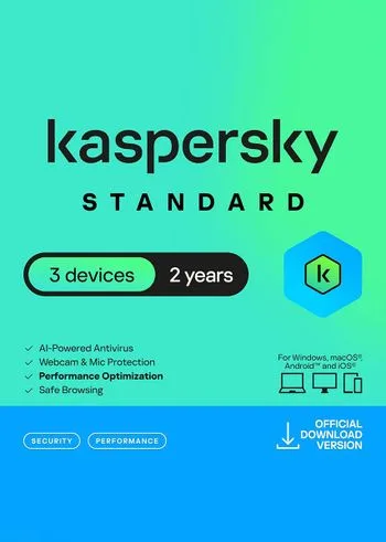 Kaspersky Standard 2024 (3 Devices, 2 Years) - Kaspersky Key - EUROPE
