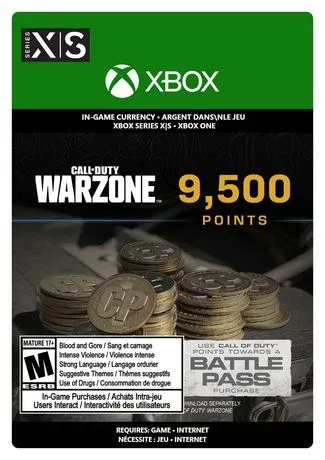 Call of Duty Points / Warzone Points 9500 Points (Xbox Series X/S) - Xbox Live Key - EUROPE