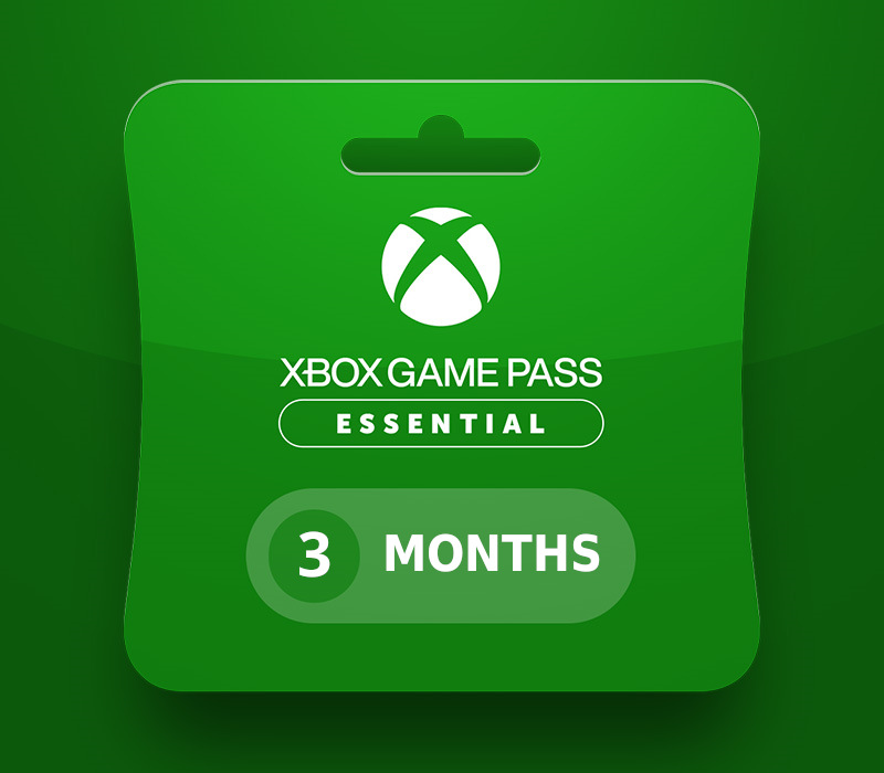 XBOX Game Pass Essential - 3 Month Subscription Card FR