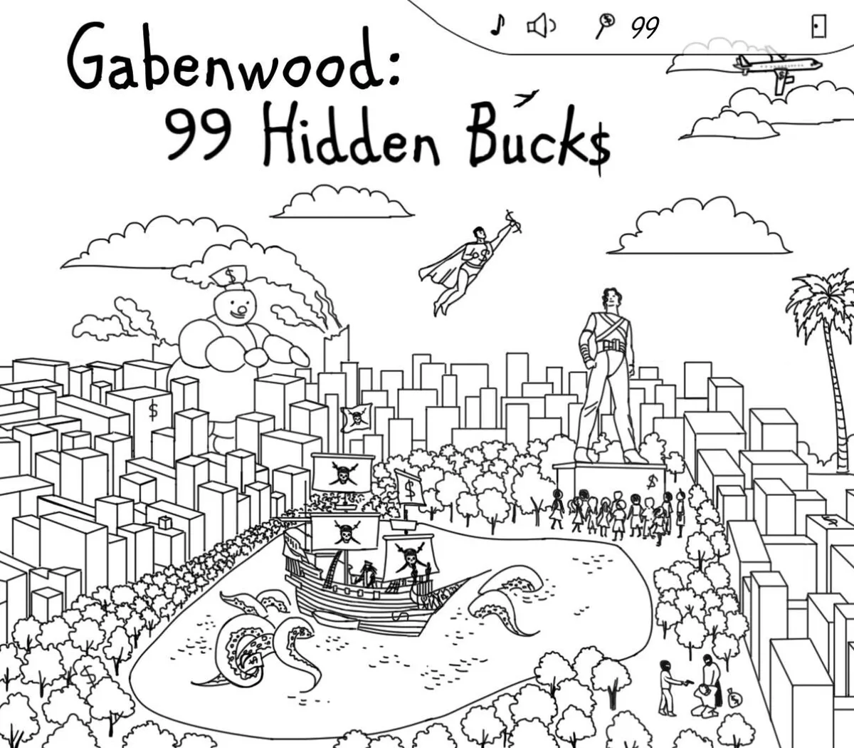 Gabenwood: 99 Hidden Bucks Steam CD Key