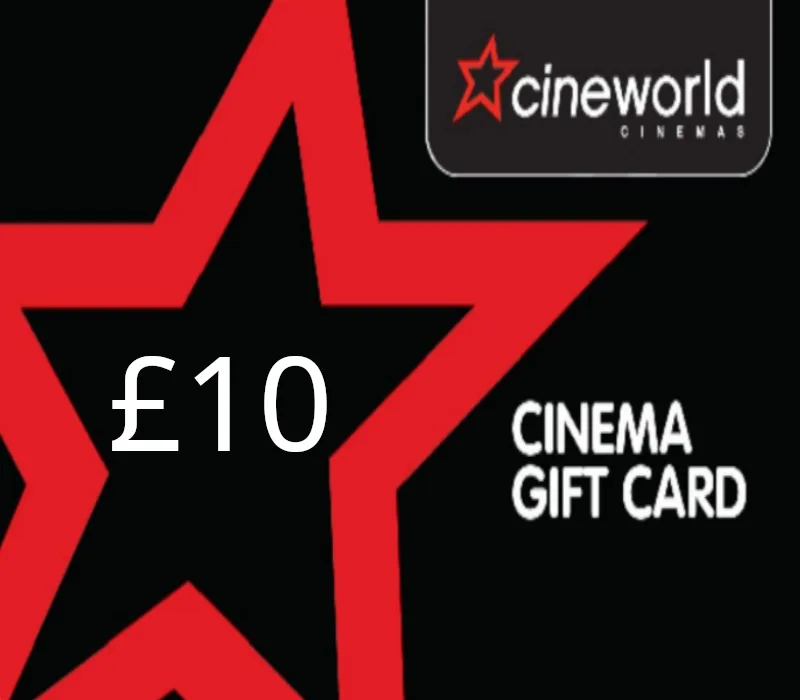 Cineworld Cinema £10 Gift Card UK