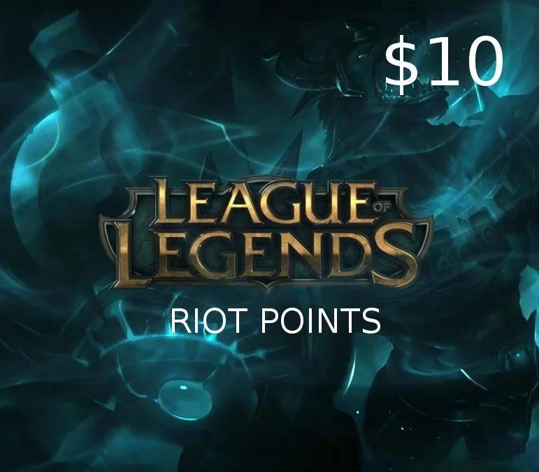 League of Legends 10 USD Prepaid RP Card LAS/LAN Server