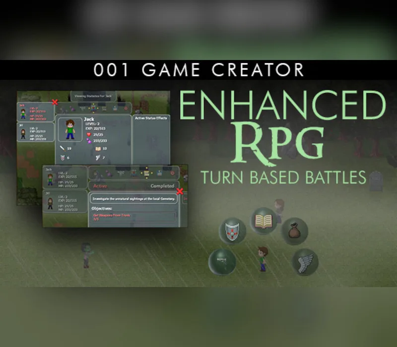 001 Game Creator - Enhanced RPG (Turn-Based Battles) DLC Steam CD Key