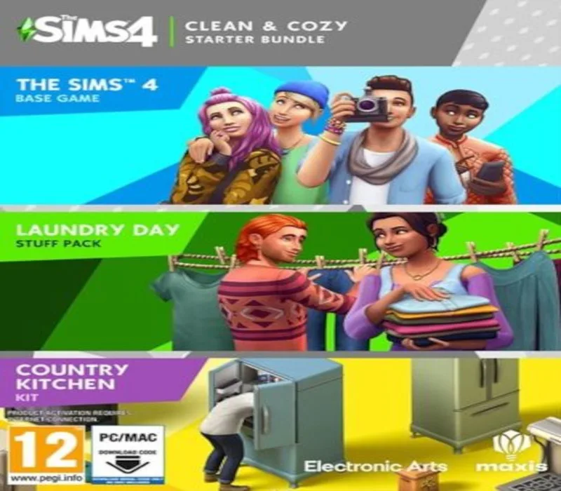 The Sims 4 - Clean & Cozy Starter Bundle EU EA App CD Key
