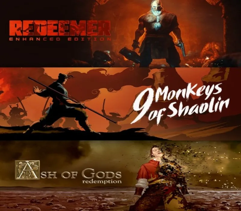 9 Monkeys of Shaolin + Ash of Gods + Redeemer: Bundle AR XBOX One / Xbox Series X|S CD Key