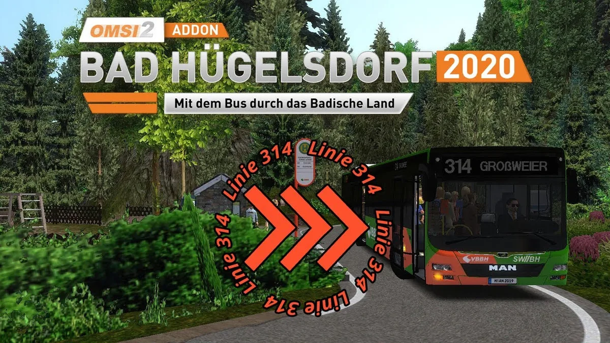 OMSI 2 Add-on Bad Hügelsdorf 2020 DLC EU PC Steam Altergift