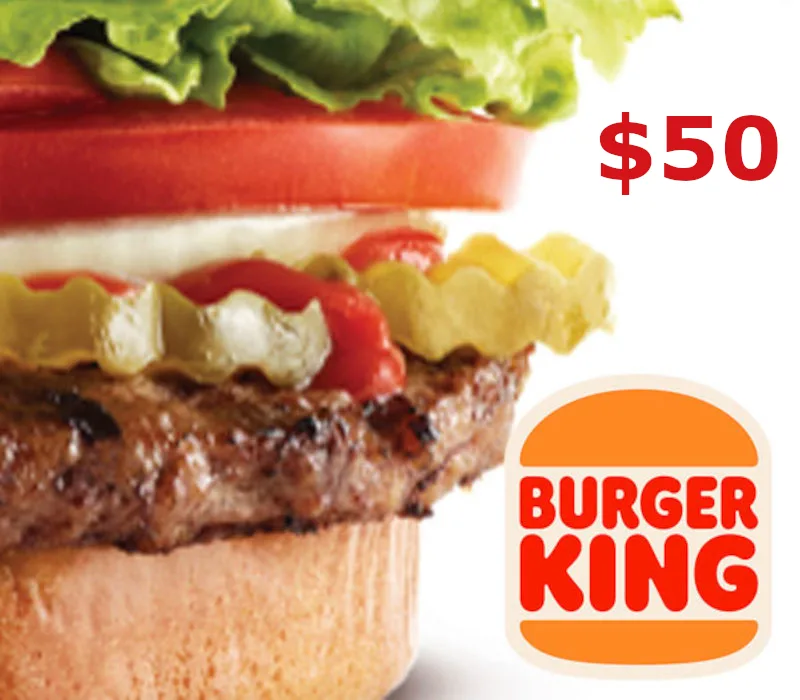 Burger King $50 Gift Card US