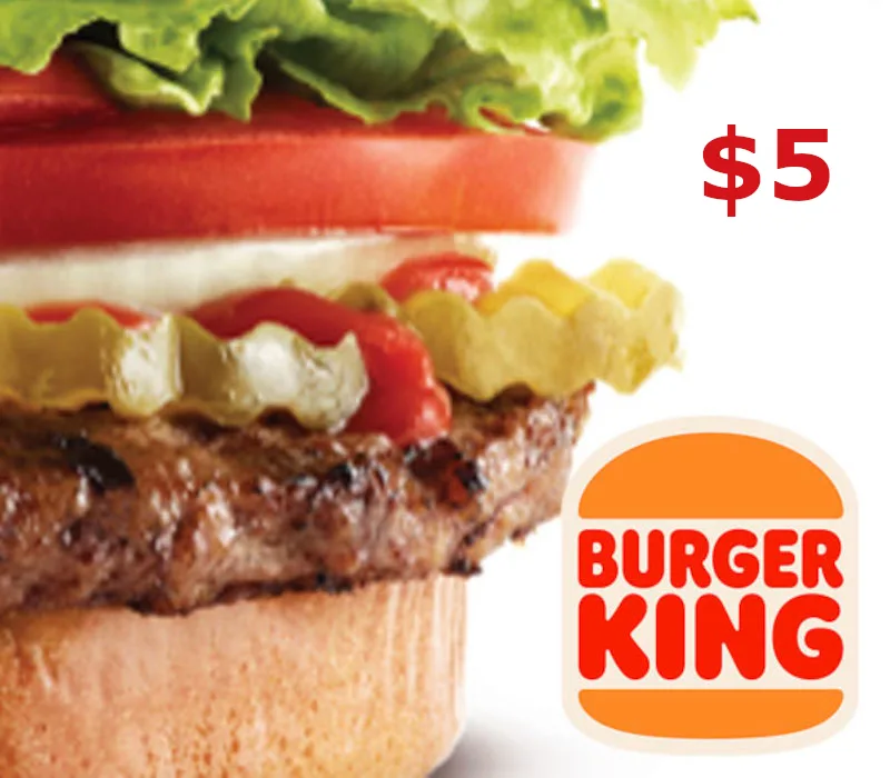 Burger King $5 Gift Card US