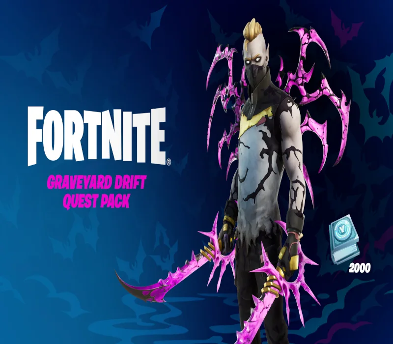 Fortnite - Graveyard Drift Quest Pack + 2000 V-Bucks Challenge AR XBOX One / Xbox Series X|S CD Key