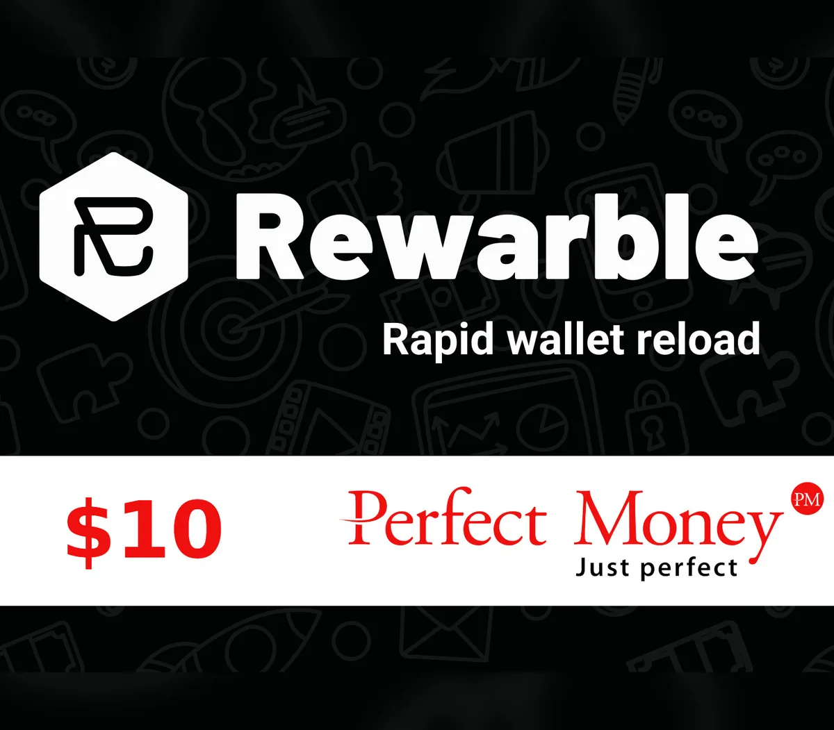 Rewarble Perfect Money $10 Gift Card
