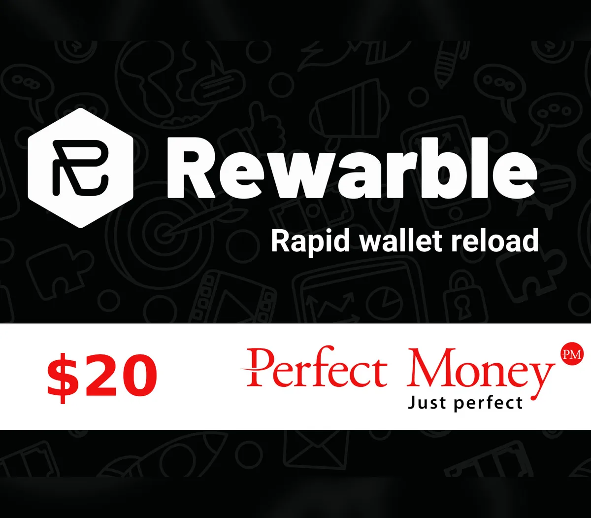 Rewarble Perfect Money $20 Gift Card