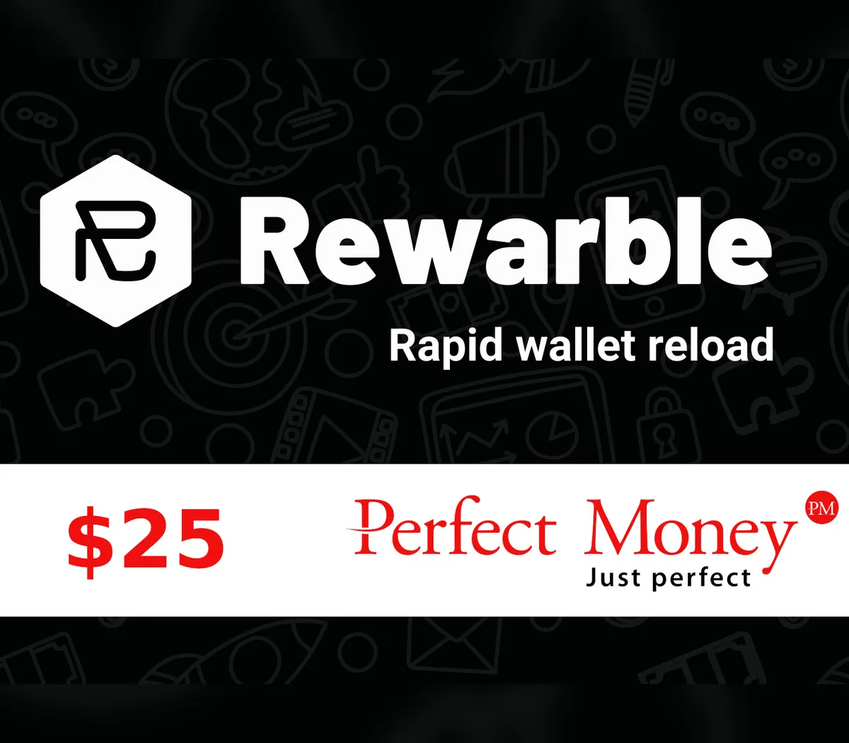 Rewarble Perfect Money $25 Gift Card