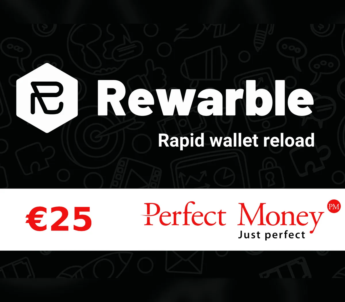 Rewarble Perfect Money EUR 25 Gift Card
