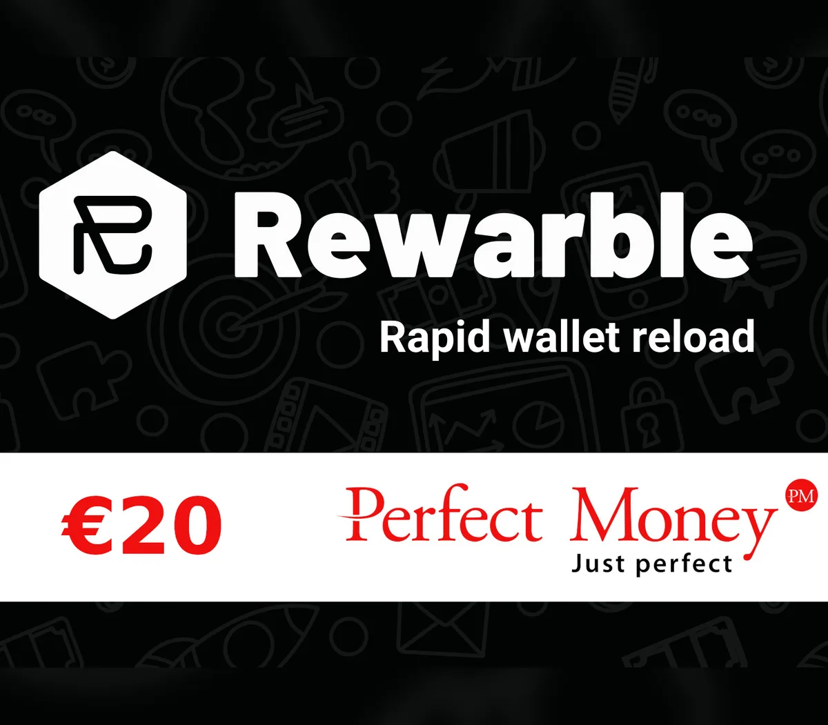 Rewarble Perfect Money EUR 20 Gift Card