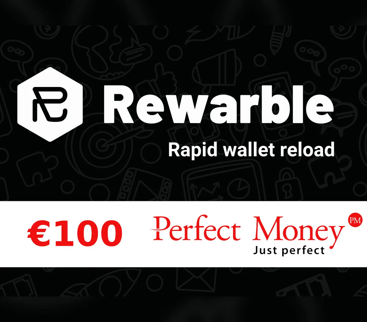 Rewarble Perfect Money EUR 100 Gift Card