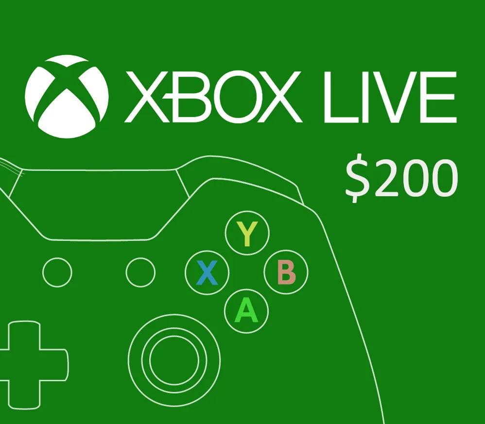 XBOX Live $200 Prepaid Card US