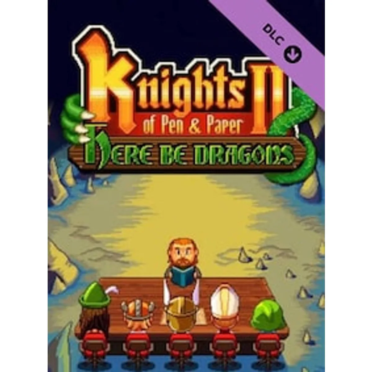 Knights of Pen and Paper 2 - Here Be Dragons DLC EU PC Steam CD Key