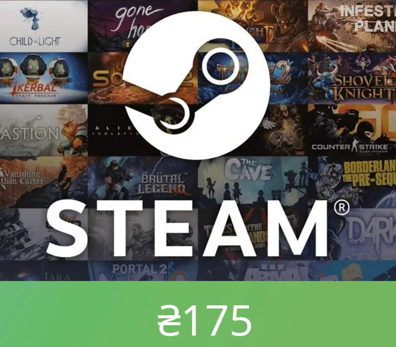 Steam Gift Card ₴175 UAH UA Activation Code