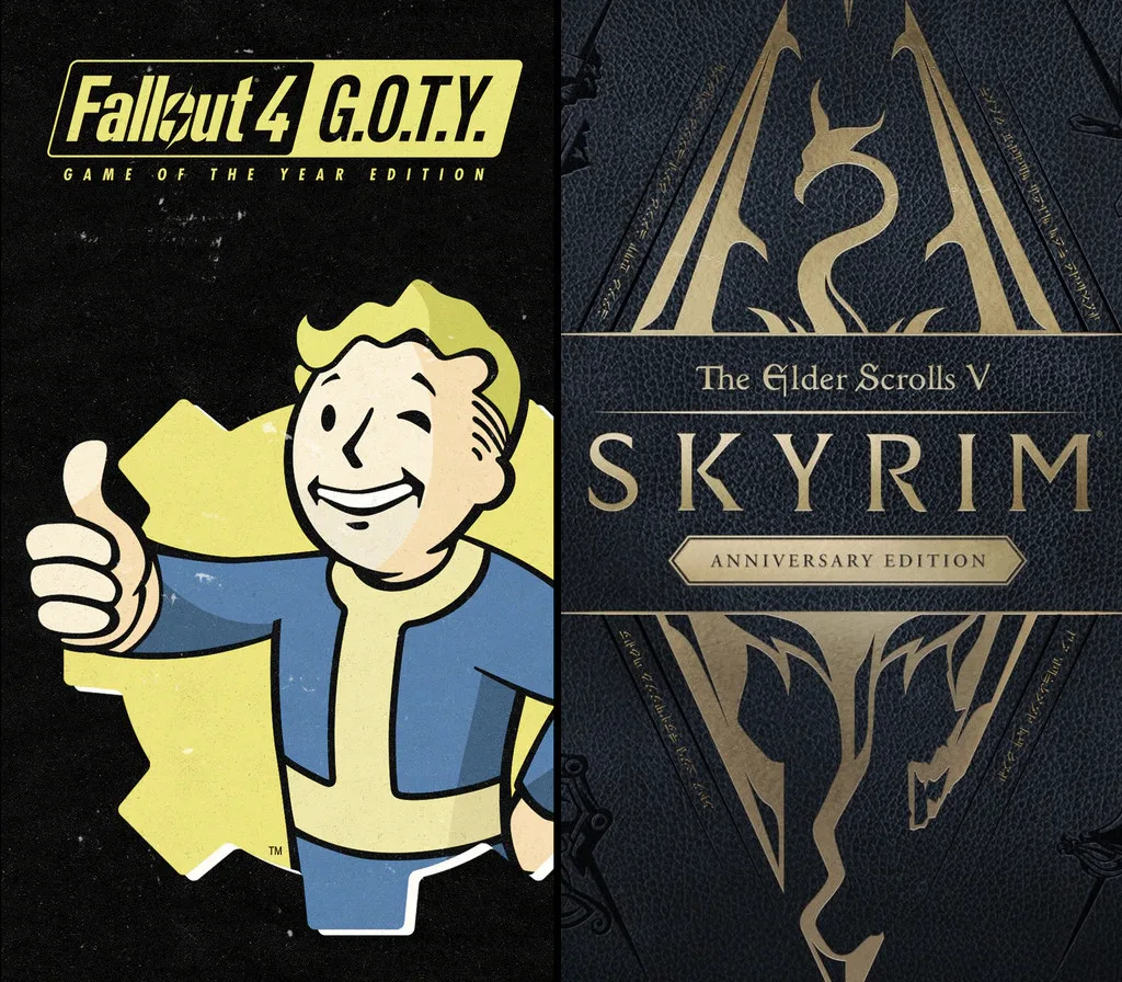 The Elder Scrolls V: Skyrim Anniversary Edition + Fallout 4 G.O.T.Y. US XBOX One / Xbox Series X|S CD Key