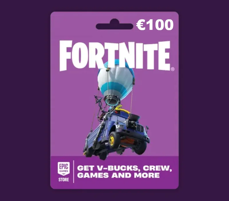 Fortnite EUR 100 PC Epic Games Gift Card IE
